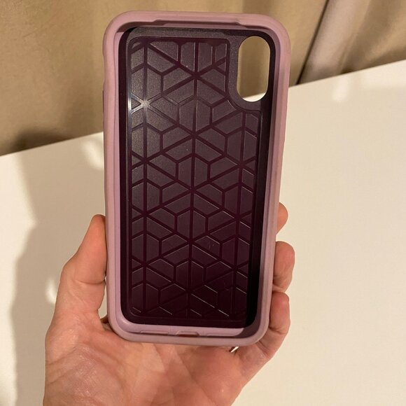 OtterBox Symmetry iPhone XS Max Case Purple Tonic Violet Geometric - Picture 2 of 5